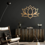 CIFbuy Stunning Large Lotus Metal Wall Art – Modern Living Room Decor & Fabulous Bridal Shower Gift.Wall Sculptures-cif buy(TikTok/temu self-pickup orders) - Image 7