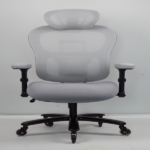 500LBS Big and Tall Office Chair Mesh Breathable, Gaming Chair with Adjustable Backrest Height & Headrest Angle & Adaptive Lumbar Lupport, Executive Computer Desk Chair with 2D Flip-Up Arms,Grey. - Image 18