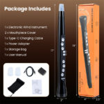 Portable Wireless MIDI Electronic Saxophone - 100 Tones, 3W Hi-Fi Speaker, 12hrs Playtime, 0.7lbs (Black ABS) - Image 4