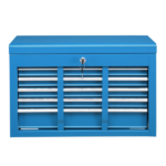 5-Drawer Lockable Steel Tool Chest, 330 lbs Capacity, Blue Heavy-Duty Tool Storage Cabinet with Drawer Liners & Lid Support for Workshop/Garage Maintenance - Image 2