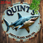 CIFbuy Jaws Movie Amity Island Shark Metal Sign Vintage Retro Tin Sign Wall Decor for Man Cave 12x8 Inches (TikTok, temu pick-up service) - Image 3