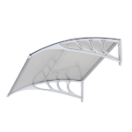 Same Code 49094033 HT-100 x 80 Household Application Door & Window Rain Cover Eaves Transparent Board & White Holder - Image 16