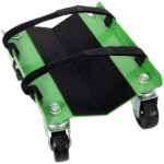 Snowmobile Dolly Heavy Duty Carries up to 1500lbs V-Slide with 2.5" Swivel Casters Rubber Pad Protecting Skis and 2 Pairs of Heavy Duty Straps Firmly Attaching on Skis, GREEN COLOR - Image 9