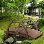 3.3ft Wooden Garden Bridge Bridge Arc Footbridge