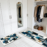 Three-piece kitchen rug set, non-slip and washable, abstract pattern kitchen hallway rug, soft and comfortable, suitable for sinks, floors, entrances, hallways and bathrooms. - Image 7