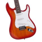 Rosewood Fingerboard Electric Guitar Sunset Red - Image 15