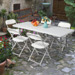 6' Folding Table Portable Plastic Indoor Outdoor Picnic Party Dining Camping Tables - Image 26