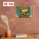 CIFbuy Caution 24-Hour Surveillance Camera Metal Sign, Weatherproof Rustproof" UV Resistant 2D Flat Unframed Security Warning Plaque, 2D Flat Unframed Security Warning Plaque, 7. ikTok, ikTok, t Self-pickup Logiopics - Image 5