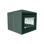 3 * 3m 4 sided (two doors), spiral tube pergola made of green PE fabric, 10'x10 'party tent with 4 detachable sides, outdoor heavy-duty pergola, wedding tent with spray painted iron pipes - Image 7