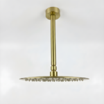 12" Brushed Gold Bathroom Luxury shower head,High Pressure Rain Shower Head, Ultra-Thin Showerhead 304 Stainless Steel