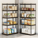 5-Tier Heavy Duty Black Garage Shelving Unit, 72" H x 36" W x 18" D 2200 LBS Load Capacity Boltless Storage Rack - Image 2