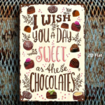 CIFbuy Vintage Chocolate Theme Metal Sign 8x12 Inch, Classic 2D Flat Wall Art Decorative Plaque For Home Kitchen Bar Garden Cottage Dec TikTok, TikTok, Self-pickup Logiopics - Image 3