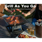 Modernisation Square BBQ Grill Outdoor Heater Garden Outdoor Fireplace Portable Fire Pit Contracted Barbecue Brazier Wood Stove - Image 5