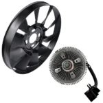 Engine Cooling Fan Blade and Clutch Kit Fits for Buick Rainier Chevrolet Trailblazer GMC Envoy 2002-2009 Black - Image 7