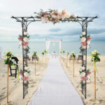 Flat Roof Wrought Iron Arches Plant Climbing Frame - Image 44