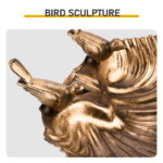 50*36*81cm Antique Bronze Resin Bird Bath With Shell Edge & 1.4W Solar Fountain - Image 7