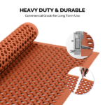 Red Rubber Floor Mat, 60*90*1cm, Anti-Fatigue & Durable - Image 4