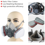 1 Pack 7in1 Half Face Mask , Two Filters Included - Facepiece Not NIOSH approved (US Logistics only For USPS.TK/TMEU only For self-pickup) - Image 7