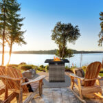 28-Inch Fire Table 50000 BTU Gas Firepit with Volcanic Stone Black - Image 12
