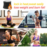 Waist Trimmer Belt Body Shaper Weight Loss Girdle Waist Trainer w/ Phone Pocket Black-Silver (US Logistics only For USPS.TK/TMEU only For self-pickup) - Image 5
