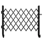 Foldable Security Gate, Expandable Safety Barrier with 360° Swivel Casters Lockable Design, Portable Mobile Rolling Barricade for Garage, Warehouse, Driveway and Pool Areas (51.57" H x 42" W)Non-eBay certified warehouse delivery