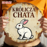 CIFbuy 1pc Vintage French Rabbit House Metal Wall Sign, 8-Inch Round Królcz Chatka Plaque, Durable Aluminum 2D Flat Art, French Country TikTok, TikTok, Self-pickup Logiopics - Image 2