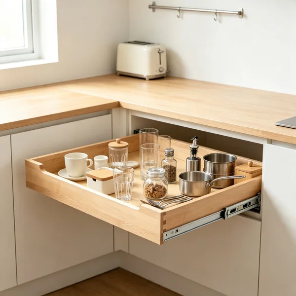 20" x 21" Pull Out Cabinet Organizer, Soft Close Slide Out Shelf for Kitchen & Bathroom Pantry