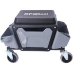 Heavy Duty Mechanic Stool with 330lbs Load Capability, Garage Stool with Wheels, Rolling Creeper with Soft Rubber Cushion Seating for Auto Repair and DIY Home Car Beauty, Gray - Image 10