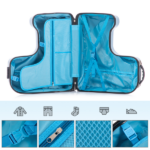 22 Inch Ride-on Suitcase for Kids & Teens, Toddler Travel Luggage with Seat, Spinner Wheels, Safety Belt, Stroller-Style Checked Luggage with Combination Lock&Telescoping Handle for Ages 5-18 - Image 9