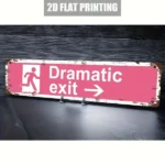 CIFbuy Vintage Dramatic Entrance Aluminum Sign Rustic Wall Art Decor For Home Bar Cafe Garage Easy To Install (TikTok, temu pick-up service) - Image 5