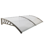 Same Code 52463595 HT-200 x 100 Household Application Door & Window Rain Cover Eaves Canopy Silver & Gray Bracket - Image 27
