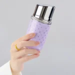 Portable Insulated Cup with Built-in Lipstick Mirror Lipstick Tumbler 160mL orange - Image 8