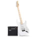 [Do Not Sell on Amazon] GST Stylish H-S-S Pickup Electric Guitar Kit with 20W AMP Bag Guitar Strap White - Image 9