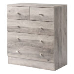 Modern Simple 5-Drawer Dresser Gray - Image 13