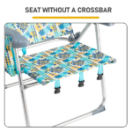 17 Inch Seat Height Beach Chair for Adults, Folding Portable Camping Chair with Headrest, Cup Holder, Side Pocket & Bottom Storage Bag, 7-Position Adjustable Aluminum Beach Chair, Heavy Duty 265 LBS Capacity, Oxford Fabric for Beach, Patio, Pool, Vintage Summer Print - Image 15