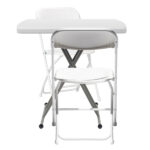 Replace 59374361 76*50*70.5cm Liftable Garden Plastic Table White - Image 8