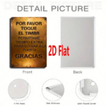 CIFbuy Polite Door Knocking Sign 2D Flat Unframed Iron" Please Ring Doorbell Bilingual Spanish, Allow Extra Time To Reach Door De Unframed IrikTok, Unframed IrikTok, t Self-pickup Logiopics - Image 5