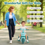 Toddler Tricycle for 3-5 Years - Stable Triangular Structure, Front & Rear Storage Baskets - Image 9