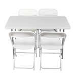 Replace 87607347 4ft Foldable Lift Patio Plastic Table White - Image 9