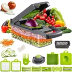 Rotary Cheese Grater & Vegetable Slicer, 5 Stainless Steel Blades, Powerful Suction Base, Quick Shredding for Cheese, Potato, Carrot, Cucumber & Easy Meal Prep - Image 17