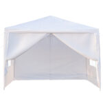3 x 3m Four Sides Portable Home Use Waterproof Tent with Spiral Tubes White - Image 18