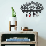 CIFbuy Metal Baked Paint Floral Design Wall Hooks Decorative Flower Key Holder (TikTok, temu pickup) - Image 3
