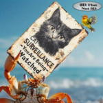 CIFbuy Retro Cat Watching You Metal Tin Sign Funny Animal Wall Art For Home Bar Coffee Shop Garage Bathroom Decor Cute Pet Lover Gift TikTok, TikTok, Self-pickup Logiopics - Image 2