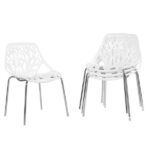 4pcs Bird's Nest Style Lounge Chair White - Image 32