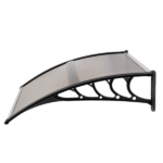 Same Code 27539880 40*38in Household Application Door & Window Rain Cover Eaves Brown Board & Black Holder - Image 12