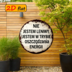 CIFbuy 1pc 7.87x7.87in Round Aluminum Sign, "Not" Lazy I, Am In Energy Saving Mode Funny Quote Plaque TikTok, , temu Self-pickup Logiaqics - Image 4