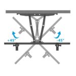 TMDS-204 32"-70" 110Lbs VESA600*400 Full Motion TV Wall Mount Tilt Range 0-15° - Image 5