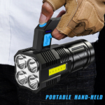USB Rechargeable Handheld LED Flashlight Outdoor Spotlight Searchlight Work Light (US Logistics For USPS/DHL/Fedex/UPS. No designated logistics accepted TK/TMEU only For self-pickup - Image 8