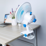 3-in-1 Clip On Fan, Quiet Small Desk Fan with 2 Speeds & Auto Oscillation, Clamp Fan for Office Bedroom Stroller, Safe for Baby - Image 11