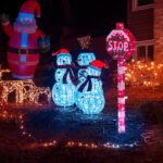 Lighted STOP Sign Christmas Yard Decorations, Pre-lit Road Sign SANTA STOP HERE with 70 LED White Lights and Stakes for Xmas Outdoor Holiday Indoor Decor Lighted Holiday Displays - Image 20
